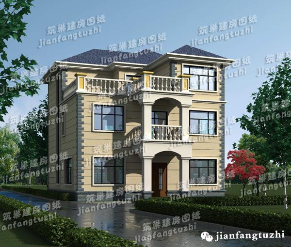 一層農(nóng)村別墅設(shè)計圖，2廳4臥，造價15萬，經(jīng)濟(jì)實用。