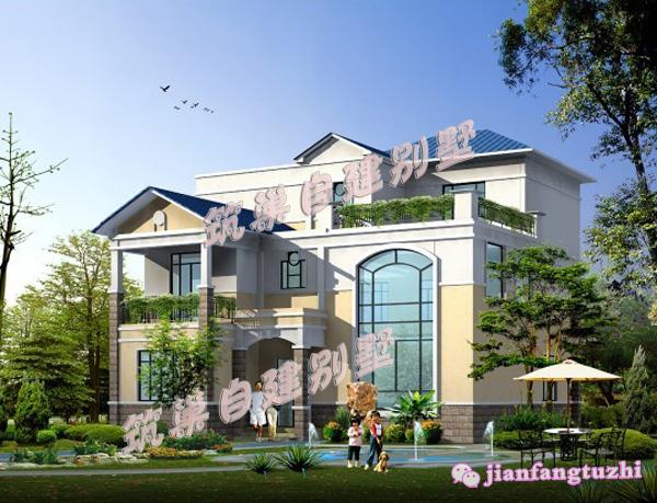 三層農(nóng)村自建房，14*14米，經(jīng)濟(jì)、實(shí)用、舒適、美觀。