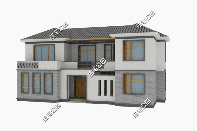 兩層中式別墅，12×9米，很受歡迎，多功能設(shè)計，只為農(nóng)村舒適生活。