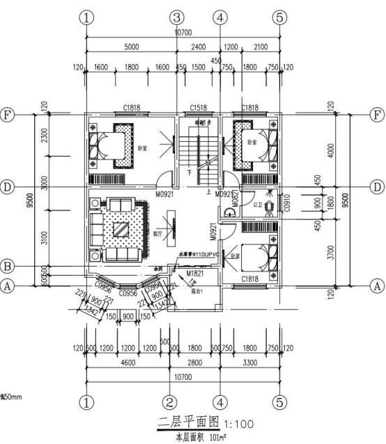 三層簡約歐式小別墅，110平6室2廳帶柴房，是農(nóng)村人最樸實適合建的戶型設(shè)計。