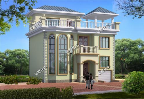 三層簡約歐式小別墅，110平6室2廳帶柴房，是農(nóng)村人最樸實適合建的戶型設(shè)計。