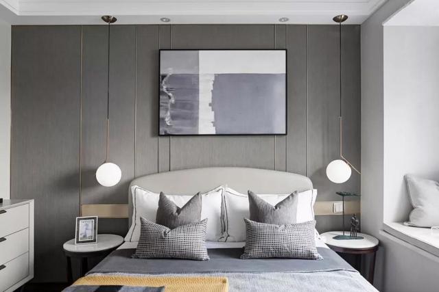 現(xiàn)代簡約風(fēng)小戶型公寓裝修，92㎡，采用抽象化的藝術(shù)，灰度空間的高級(jí)感。