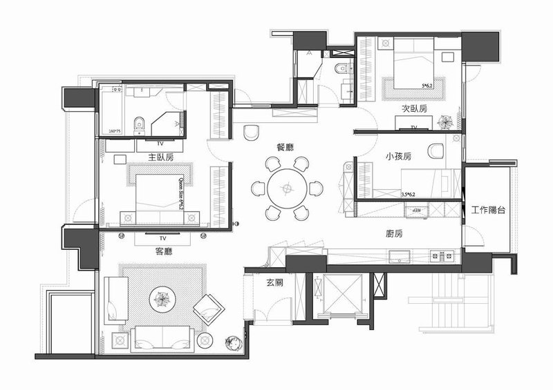 全包12萬裝修127平米的房子，新中式風(fēng)格，效果終于出來了！