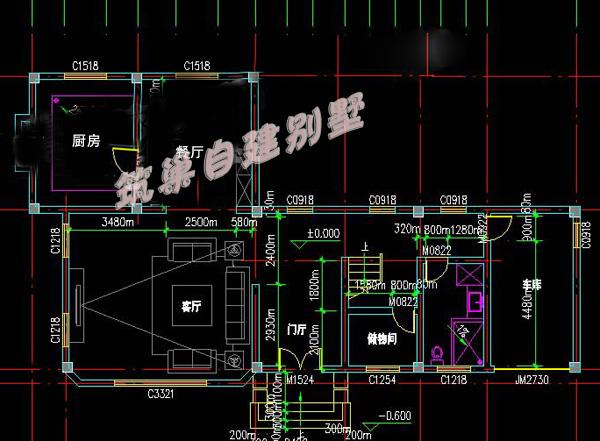 二層半帶車庫(kù)農(nóng)村自建別墅設(shè)計(jì)圖，150平方米，外觀時(shí)尚，有個(gè)性！