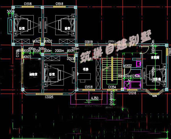 二層半帶車庫(kù)農(nóng)村自建別墅設(shè)計(jì)圖，150平方米，外觀時(shí)尚，有個(gè)性！