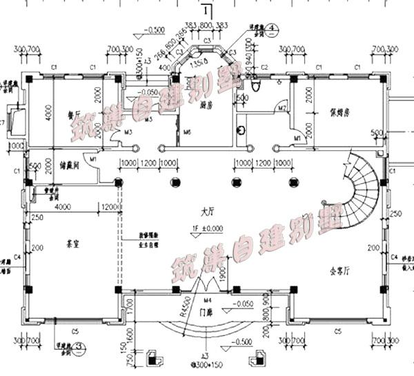 歐式四層別墅設(shè)計(jì)圖，20X18米，戶型豪華氣派！