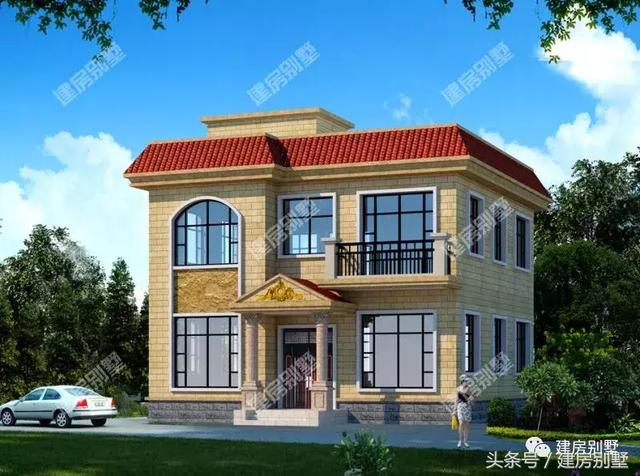 二層別墅設(shè)計(jì)圖，10×11米，造價(jià)不到20萬，建兩棟都不貴。