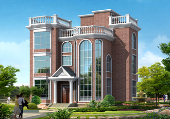 三層農(nóng)村蓋房設(shè)計圖，占地90平面左右，屋頂設(shè)置成露臺