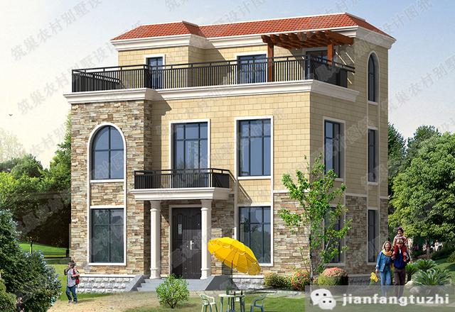 100平方米三層農(nóng)村自建房，2廳7臥經(jīng)濟(jì)實(shí)用，造價(jià)25萬(wàn)