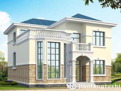 二層農(nóng)村自建房，11×12米，2廳5臥，挑空客廳+休息區(qū)+套房，造價(jià)20萬