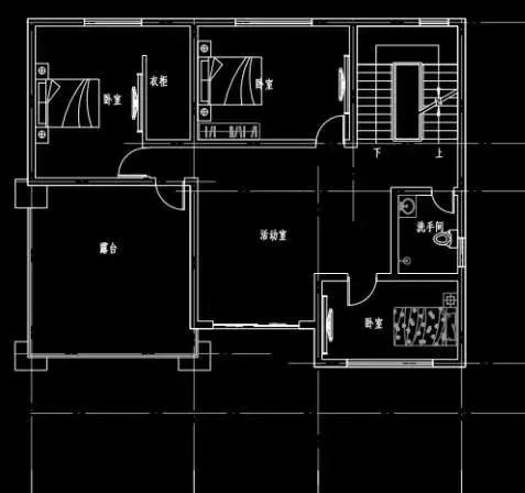 復(fù)式三層農(nóng)村自建房，14*12米，3廳8臥，造價40萬，時尚大氣。