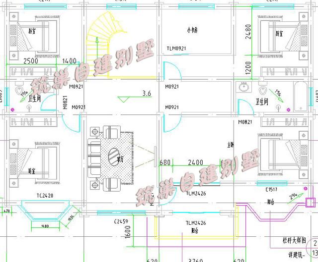 160平方米二層農(nóng)村自建別墅設(shè)計圖，造型極其精致美觀。