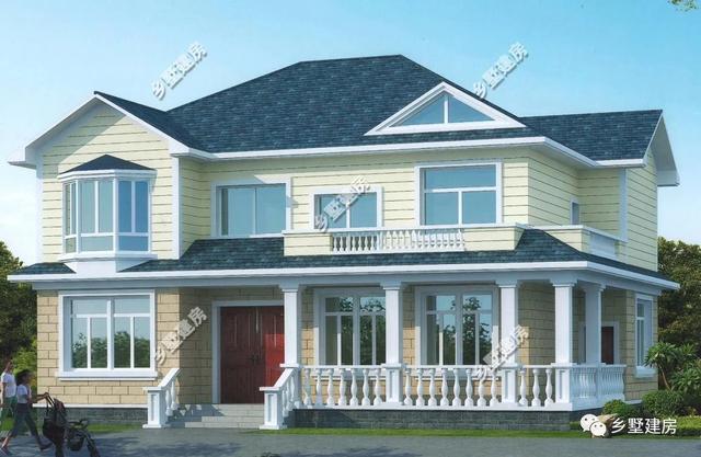 農(nóng)村二層別墅設(shè)計(jì)圖，7室2廳4衛(wèi)，主體造價(jià)，竟然只要26萬(wàn)！