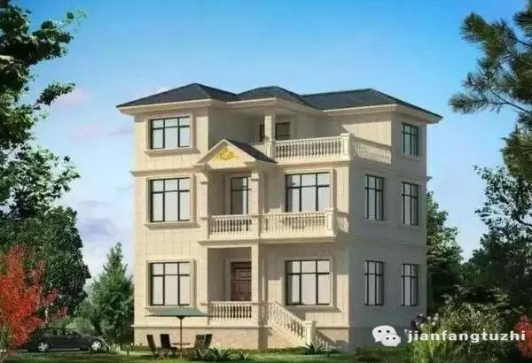 3廳5臥三層農(nóng)村別墅設(shè)計(jì)圖，11×10米，造價(jià)25萬(wàn)，涼亭+娛樂(lè)廳+觀景陽(yáng)臺(tái)。