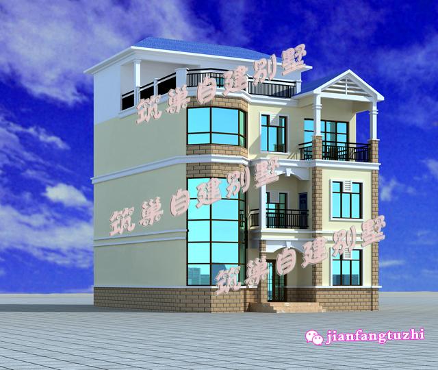 四層農(nóng)村自建房，10*13米，預算50萬，戶型簡單方正，實用。