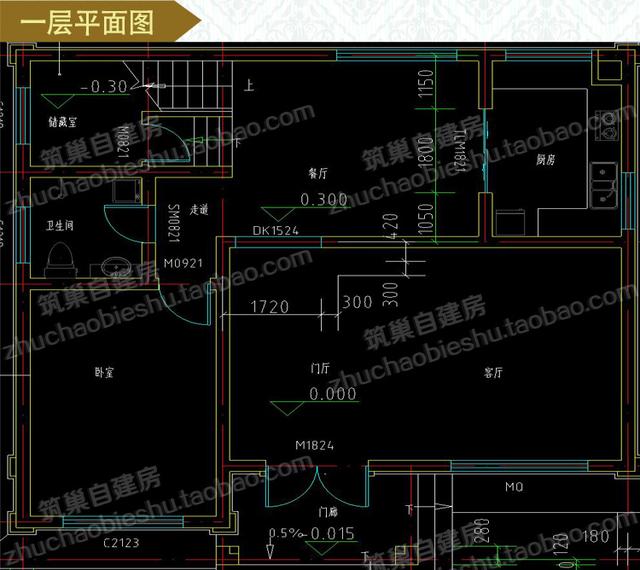 三層別墅設(shè)計(jì)圖，2廳6臥110㎡，造價(jià)25萬(wàn) ，帶豪華套房。