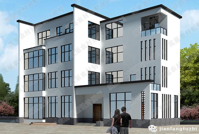 20×10米現(xiàn)代四層別墅設(shè)計(jì)圖，4廳10臥，造價(jià)40萬(wàn)，紙茶室+挑空客廳+套房