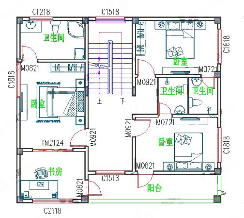 1廳5臥三層農(nóng)村自建房，造價25萬，臥室均帶獨立衛(wèi)生間，簡單實用！