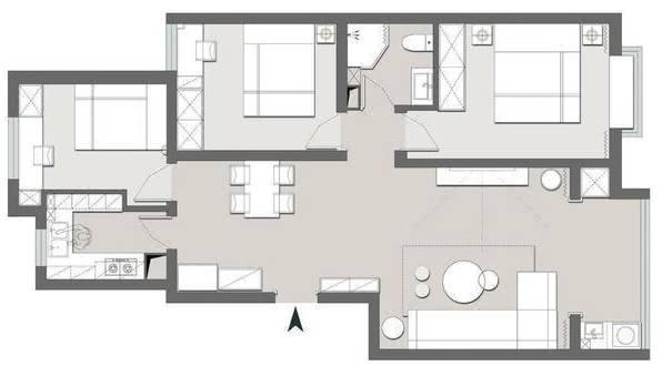 98平的三室兩廳，陳設雖然簡單了，但是家的溫馨感一點都不少，以后我家也要這么裝！