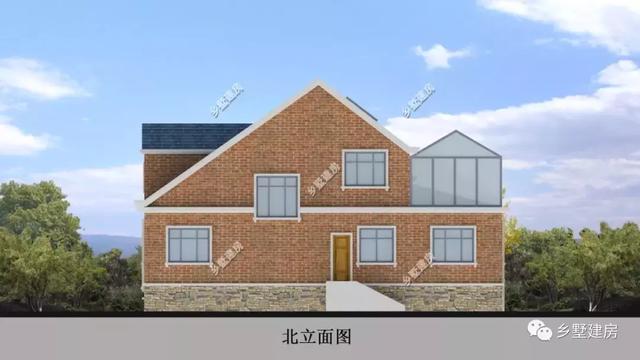 農(nóng)村二層別墅圖主體造價(jià)僅需29萬(wàn)左右，帶車(chē)庫(kù)、露臺(tái)，配超大庭院，既實(shí)用又美觀(guān)！