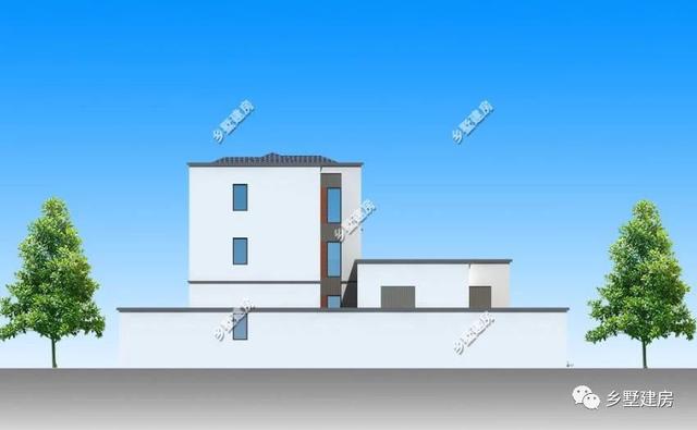 新中式農(nóng)村四合院別墅圖，帶小院和露臺(tái)，讓你的房子脫穎而出
