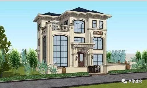 三層別墅圖造價40萬，城市買房首付都不夠，不如在農(nóng)村自建一棟別墅享受一生。