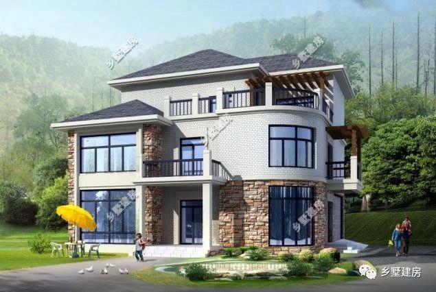 三層別墅圖造價40萬，城市買房首付都不夠，不如在農(nóng)村自建一棟別墅享受一生。