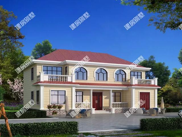 3棟實(shí)用美觀最適合農(nóng)村建的別墅圖，簡(jiǎn)單美觀又實(shí)用。