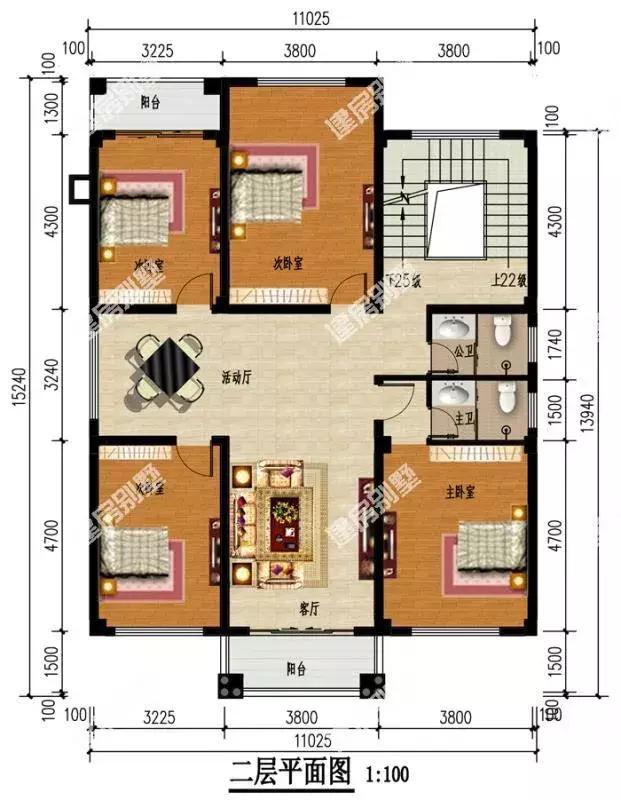 兩款戶型相近的三層農村別墅設計圖，第一棟戶型通透，第二棟經(jīng)濟適用，都是建房很不錯的選擇