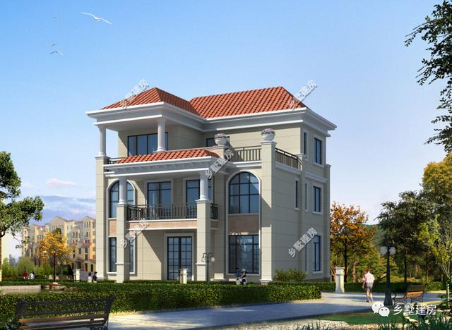 中式三層農(nóng)村自建別墅設(shè)計圖，性價比高，你值得擁有