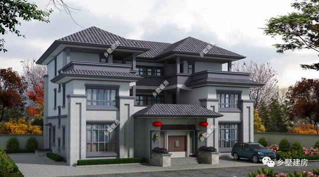 中式三層農(nóng)村自建別墅設(shè)計圖，性價比高，你值得擁有