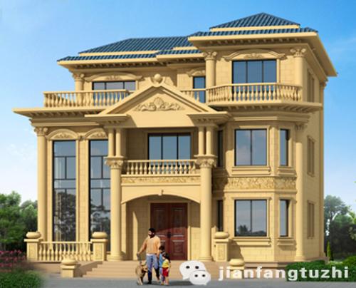 2廳7臥三層獨棟別墅設(shè)計圖奢華大氣，尊貴豪華，挑空客廳+麻將室+娛樂室+套房