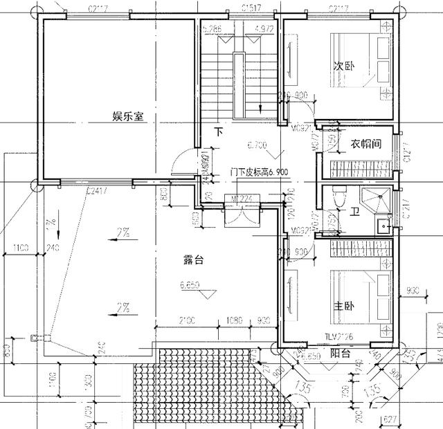 2廳7臥三層獨棟別墅設(shè)計圖奢華大氣，尊貴豪華，挑空客廳+麻將室+娛樂室+套房