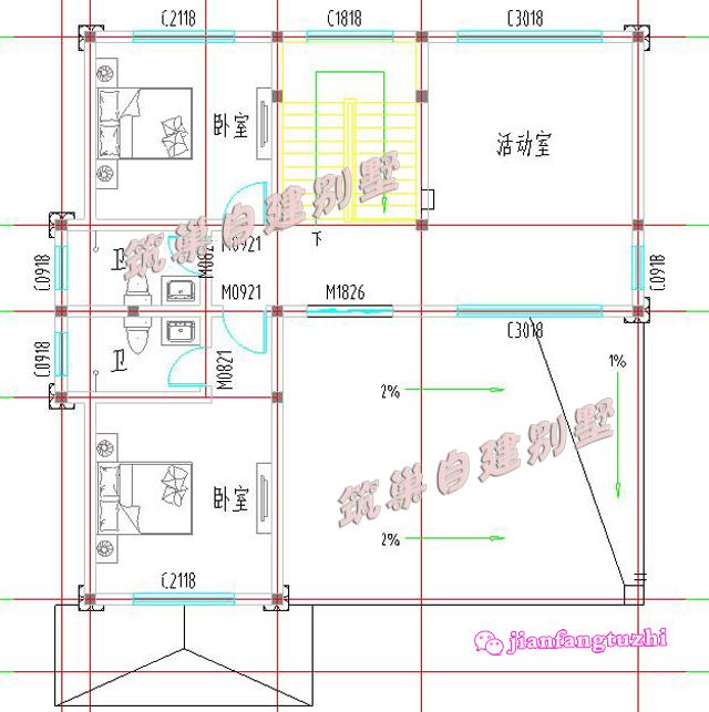 經(jīng)濟(jì)實(shí)用三層農(nóng)村復(fù)式別墅設(shè)計(jì)圖效果圖，布局合理，適合農(nóng)村自建