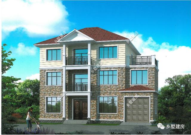 舒適的三層農(nóng)村別墅設(shè)計圖，別墅剛建成，媳婦娶進(jìn)門，這樣的人生你羨不羨慕？