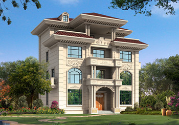 農(nóng)村三間四層樓房設(shè)計(jì)圖，農(nóng)村輕奢型四層別墅