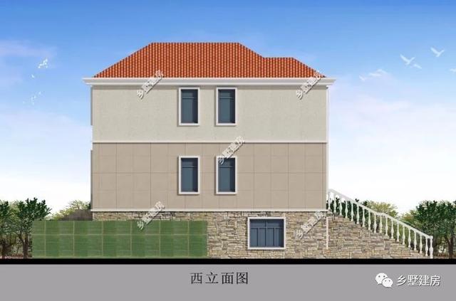 5室2廳4衛(wèi)帶車庫的三層歐式別墅設(shè)計圖，簡約大氣，20多萬能建這樣一套別墅也是很超值了！