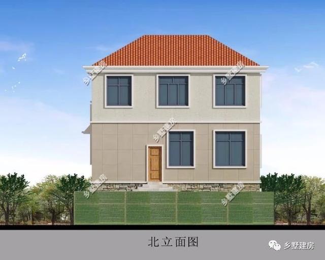 5室2廳4衛(wèi)帶車庫的三層歐式別墅設(shè)計圖，簡約大氣，20多萬能建這樣一套別墅也是很超值了！