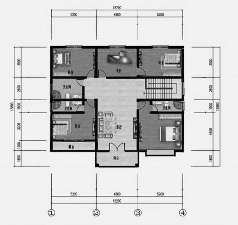 占地190平方米二層自建房設(shè)計(jì)圖，室內(nèi)布局符合現(xiàn)代人的生活習(xí)慣