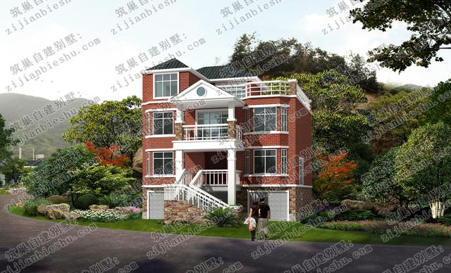 四層框架結(jié)構(gòu)農(nóng)村別墅，入戶花園+大露臺，時尚大氣，造價30萬