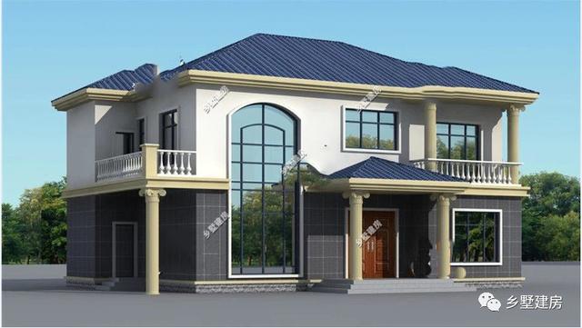 二層農(nóng)村自建別墅圖，造價(jià)低，不落俗套，樣式美觀，過美好的日子！