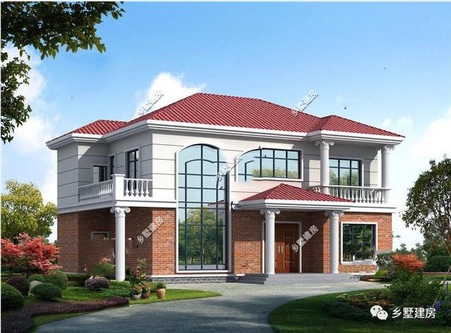 二層農(nóng)村自建別墅圖，造價(jià)低，不落俗套，樣式美觀，過美好的日子！