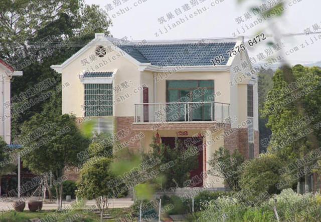 二層農(nóng)村小別墅建成效果圖，占地面積80㎡，10萬即可完工！