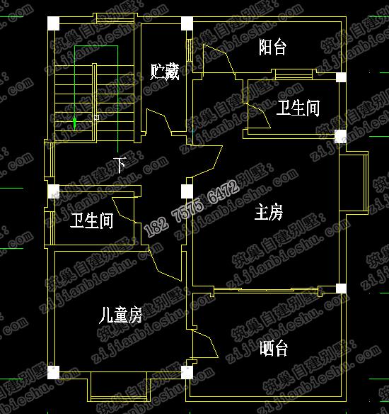 二層農(nóng)村小別墅建成效果圖，占地面積80㎡，10萬即可完工！