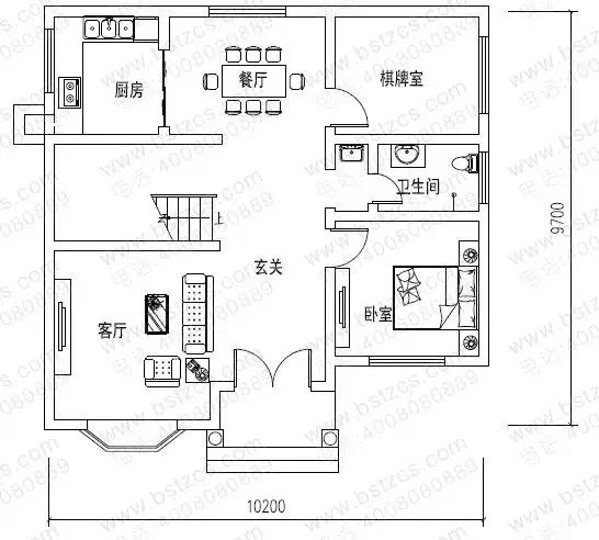 6套漂亮農(nóng)村別墅戶型圖，進深都為10米，各有特點，一起來看看。