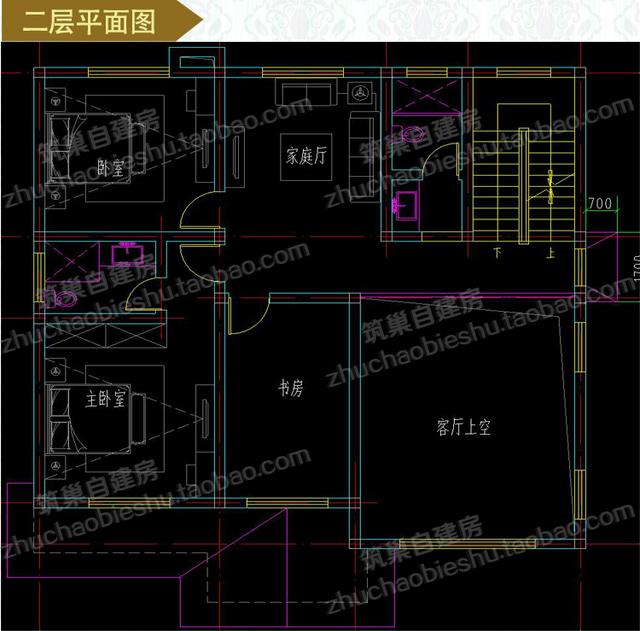 三層別墅圖紙，12×12米2廳5臥，造價(jià)30萬(wàn)，挑空客廳+車庫(kù)+露臺(tái)花園