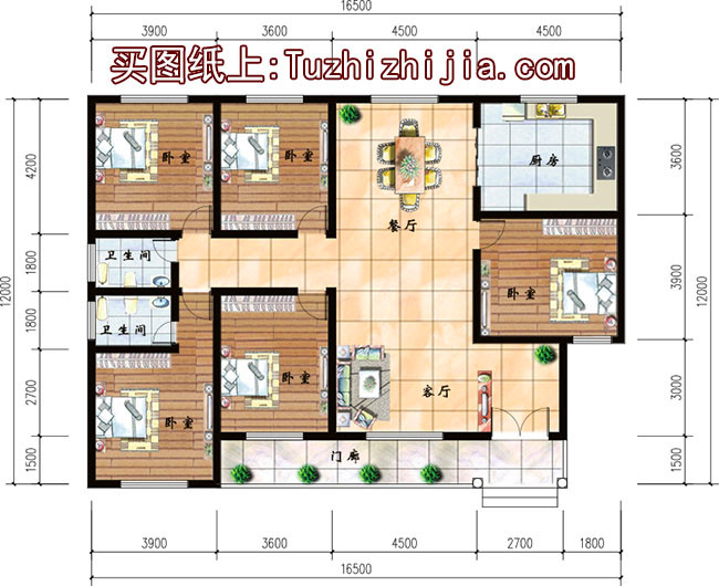 3款農(nóng)村自建房設(shè)計圖，一層戶型照樣漂亮