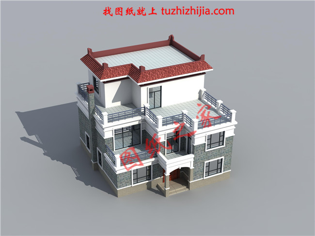 三層平頂樓房設(shè)計(jì)圖，外觀大氣美觀，內(nèi)部結(jié)構(gòu)更是精致實(shí)用