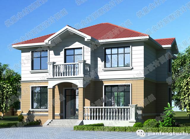 2廳4臥二層農(nóng)村自建房，12×12米，造價(jià)25萬(wàn)，簡(jiǎn)單實(shí)用