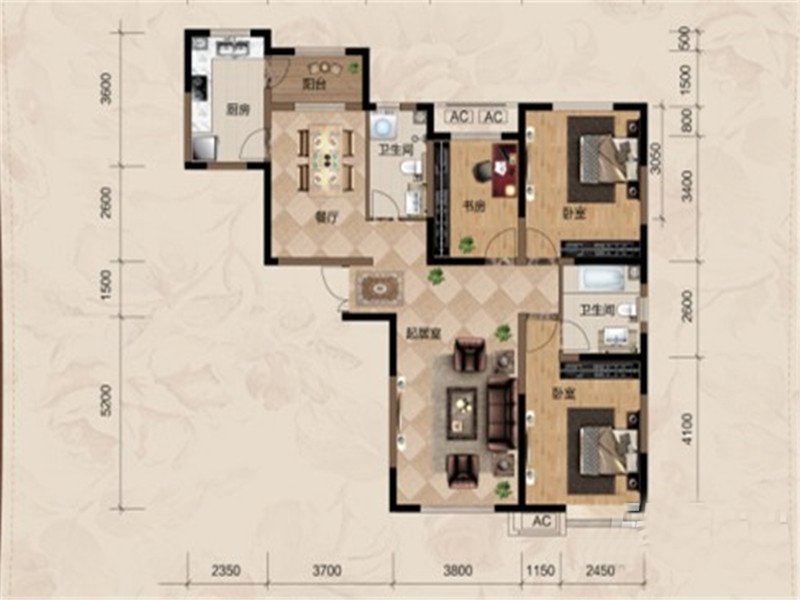 135.26平米的房子僅僅用7萬(wàn)元裝修出來(lái)，92后來(lái)教教你！